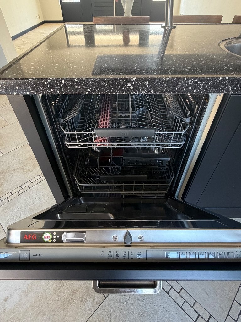 AEG inbouw vaatwasser, Witgoed en Apparatuur, Vaatwasmachines, Ophalen, Gebruikt, Minder dan 85 cm, Eco programma