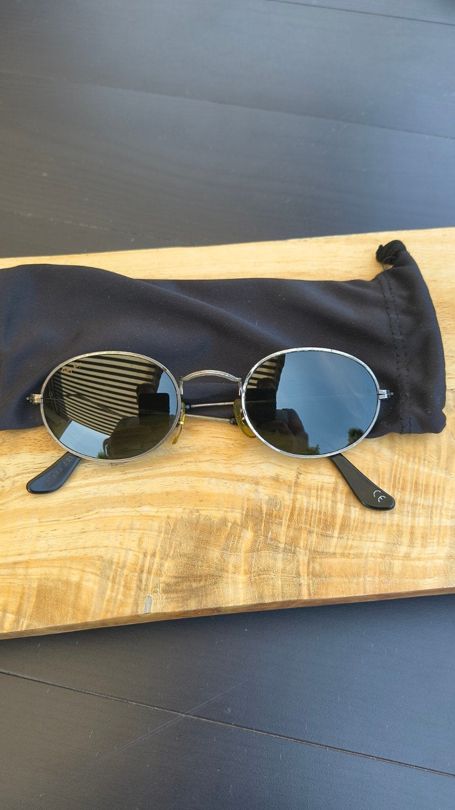 Ray-Ban Bausch & Lomb USA W1283 XQAS Oval – Vintage – G-15, Ophalen of Verzenden, Zo goed als nieuw, Bruin, Ray-Ban