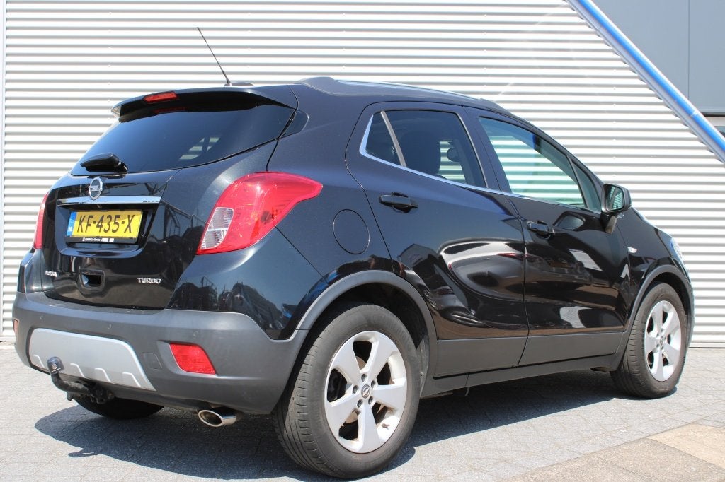 Opel Mokka 1.4 T Innovation | Leer | Schuif-/Kanteldak | Sto, Voorwielaandrijving, Stof, Gebruikt, Zwart