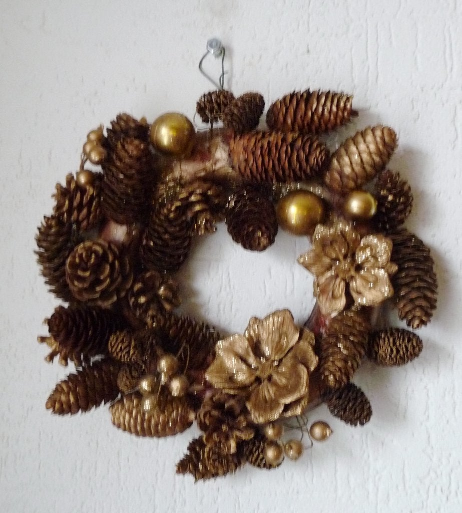 Mooie natuurlijke krans, Ophalen of Verzenden, 35 cm, Natuurlijk materiaal, Nieuw