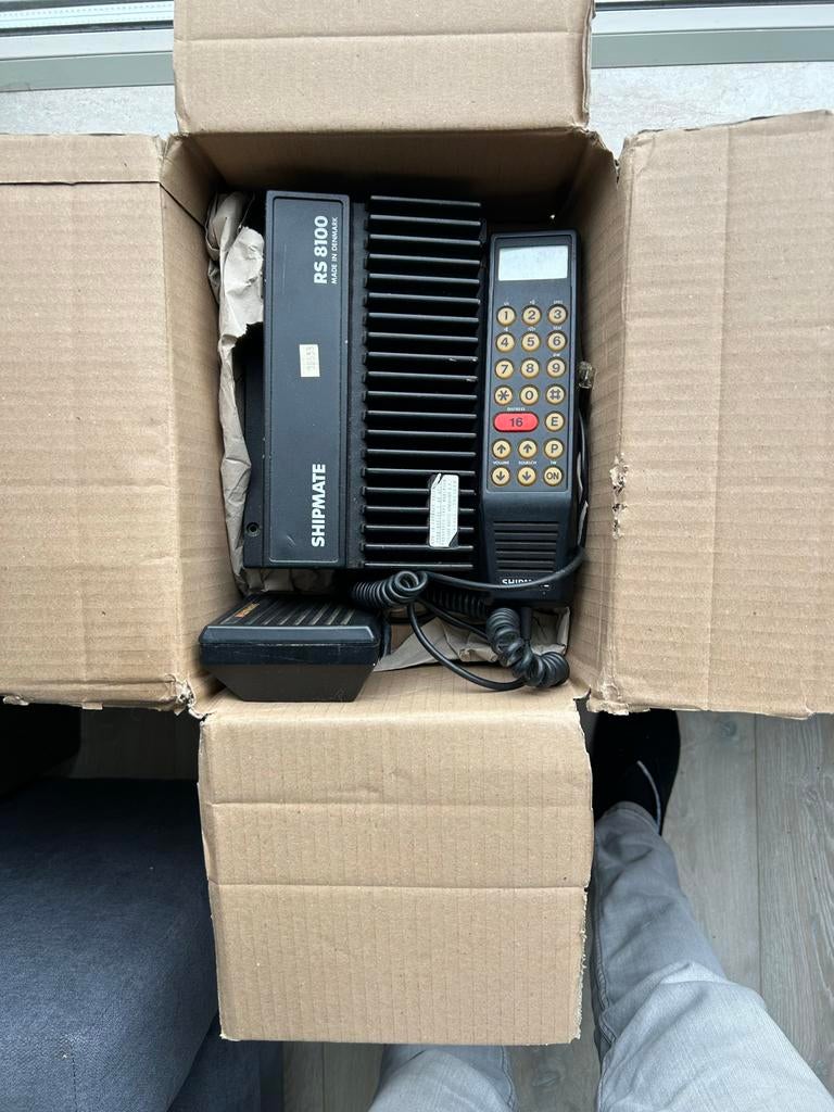 Marifoon Shipmate RS 8100 compleet met speaker en hoorn/houd, Ophalen of Verzenden, Gebruikt, Communicatie