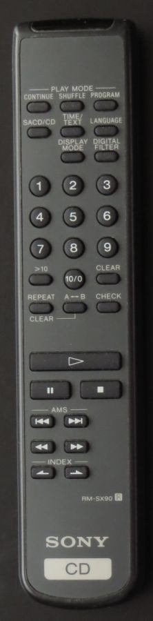 Gezocht: Sony RM-SX90 afstandsbediening, Ophalen of Verzenden, Gebruikt, Origineel, Mediaspeler
