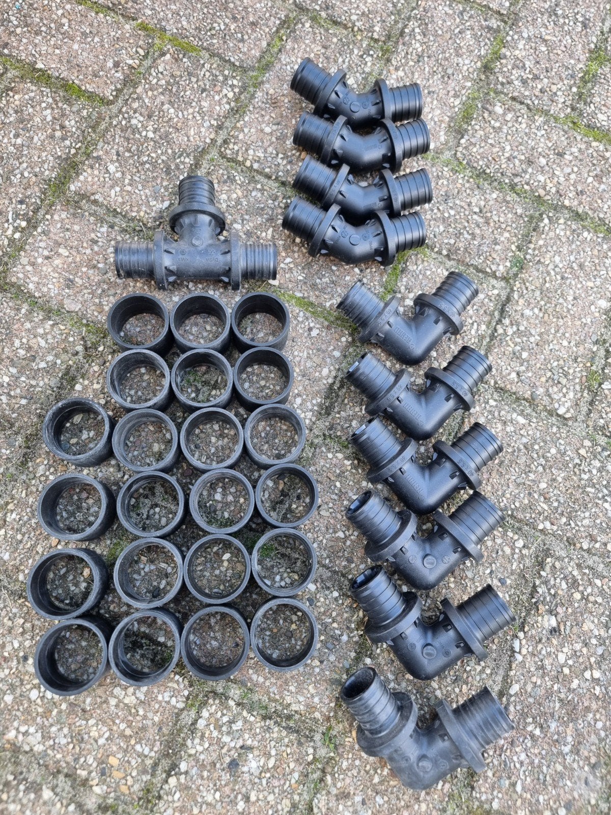 diverse Rehau pers koppelingen 40mm, Overige materialen, Bochten, Nieuw, Ophalen of Verzenden