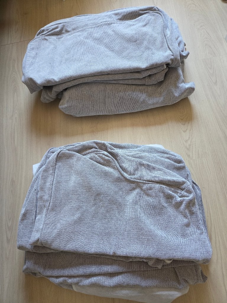 Te koop 2 complete sets Ektorp hoezen voor tweezitbank, Ophalen of Verzenden, Zo goed als nieuw, Stof