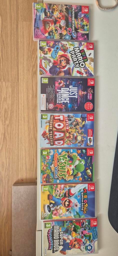 Switch games o.a. Mario Wonder, Party, Kart, Yoshi, Toad, Spelcomputers en Games, Games | Nintendo Switch, Overige genres, Ophalen of Verzenden