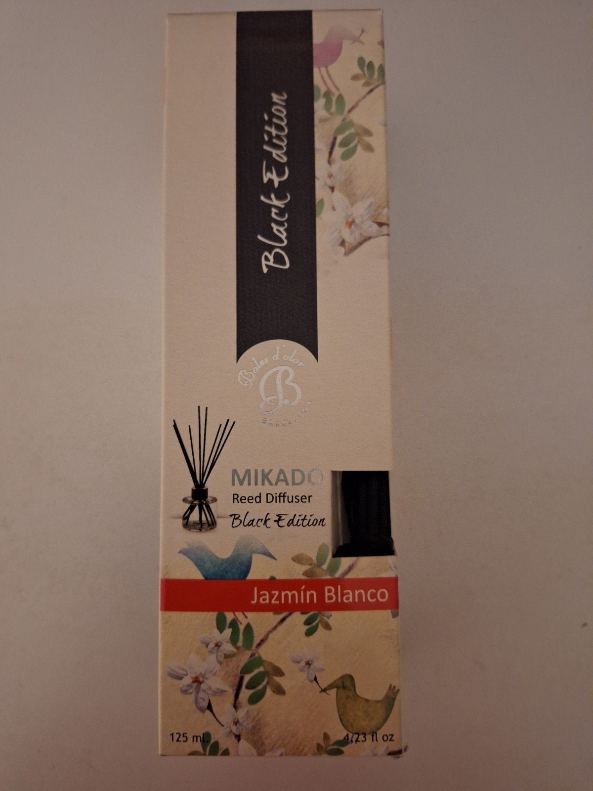 Mikado geurstokjes Black Edition Jazmín Blanco, Ophalen, Nieuw, Glas
