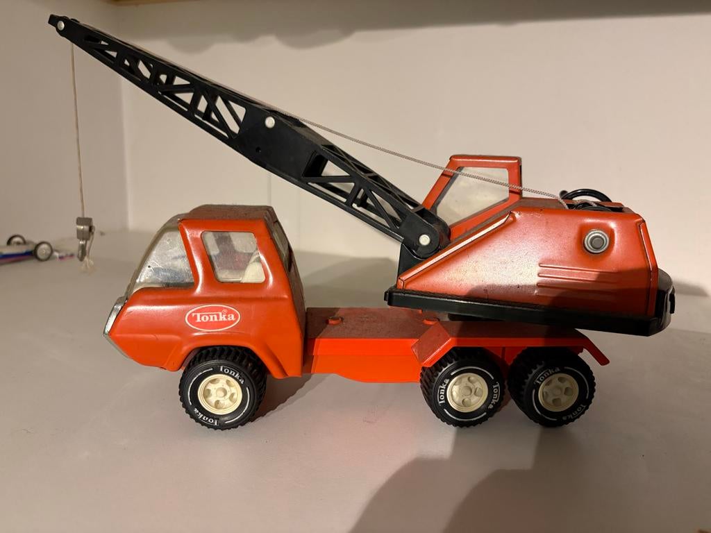 Vintage Tonka Kraanwagen - Klassiek Speelgoed, Ophalen of Verzenden, Gebruikt