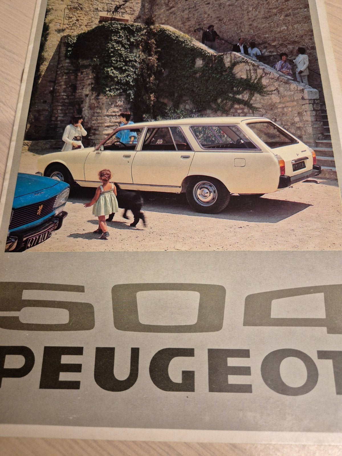 1976 Peugeot 504 folder Nederlands óók 504 Familiale 7 pers, Ophalen of Verzenden, Zo goed als nieuw, Peugeot