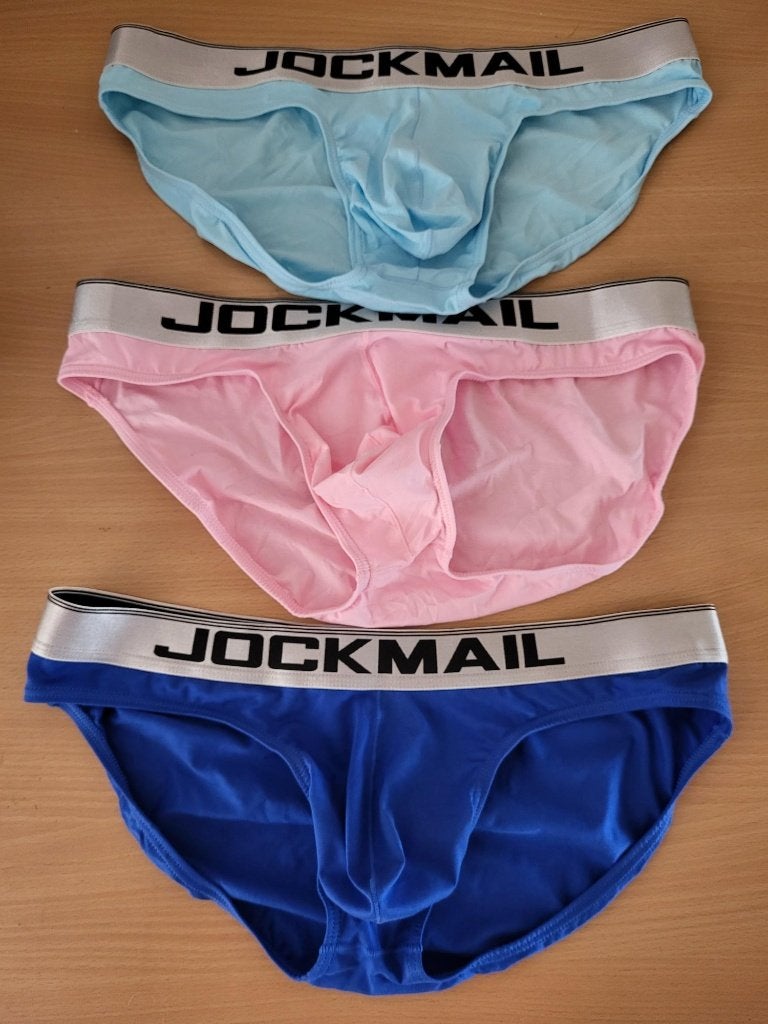 Jockmail slip - maat L - nieuw - rose & wit, Kleding | Heren, Ondergoed, Ophalen of Verzenden, Wit, Slip