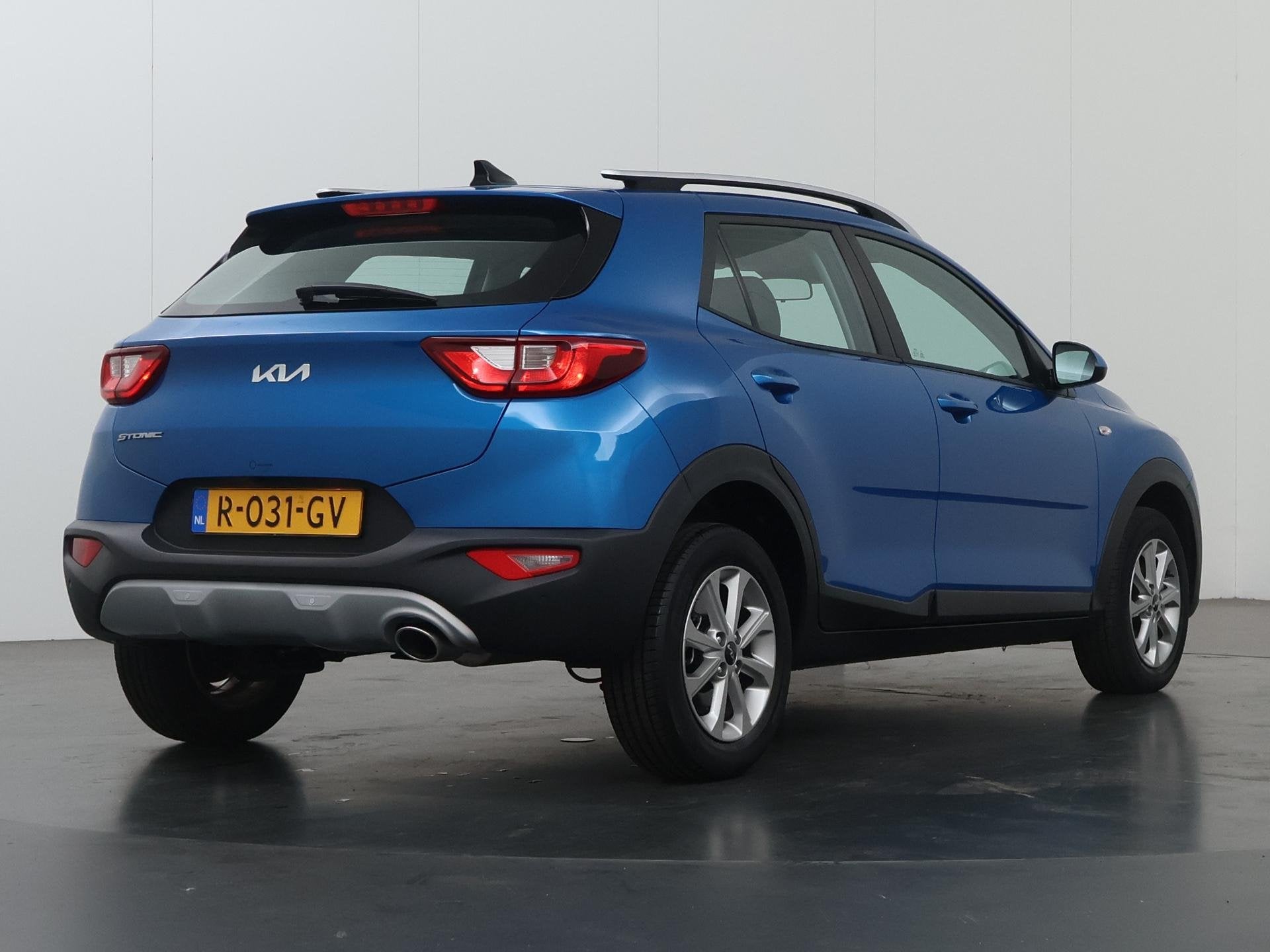 Kia Stonic 1.0 T-GDi MHEV DynamicLine | Parkeercamera | Appl, Auto's, 1160 kg, Gebruikt, Euro 6, Blauw