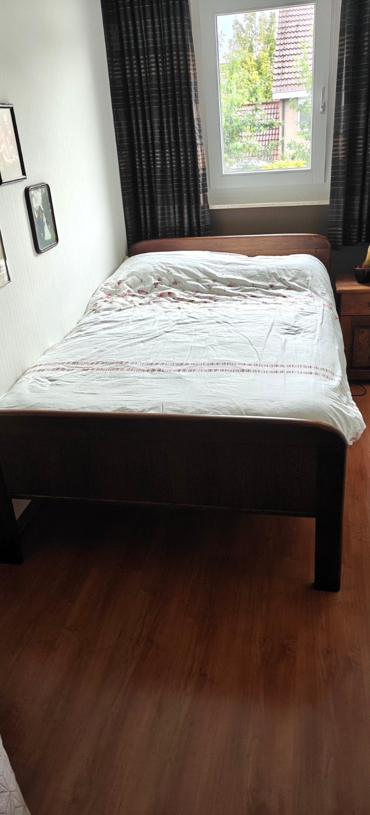 Promaxa verstelbaar bed 120 x 200, Ophalen, Eenpersoons, Bruin, 120 cm