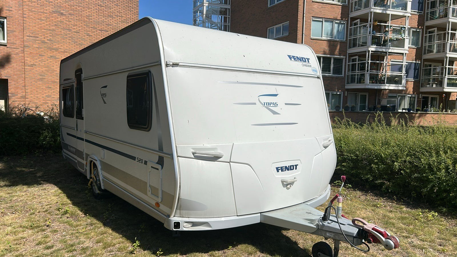 In prijs verlaagd!!!! Fendt Topas 520  met complete inboedel, Caravans en Kamperen, Caravans, Rondzit, Frans bed, Particulier