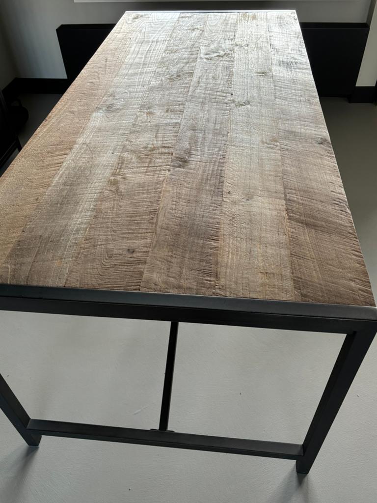 Eetkamertafel, Huis en Inrichting, Tafels | Eettafels, Ophalen, Gebruikt, 50 tot 100 cm, 150 tot 200 cm