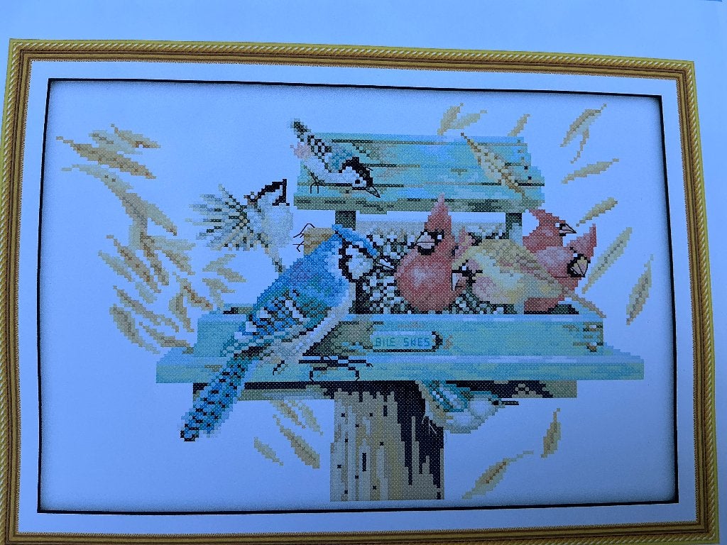 Borduurpakket Vogelhuisje, Verzenden, Nieuw, Handborduren, Borduurpakket