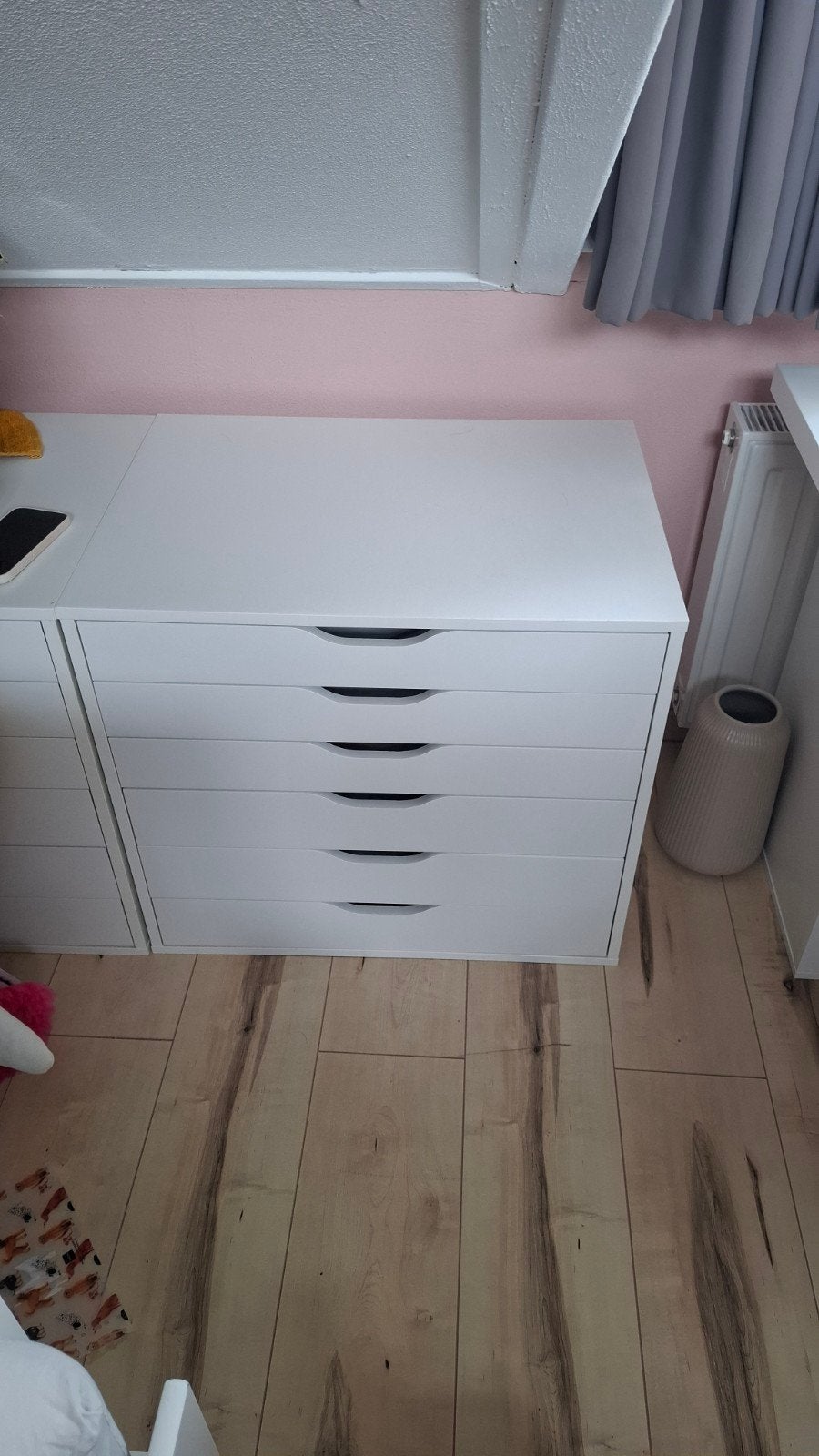 IKEA Alex ladeblok met 6 lades - Wit, Ophalen, Overige materialen, Gebruikt, 50 tot 100 cm