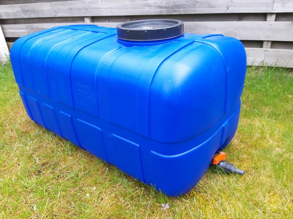 Sterk 280L Watertank met kraantje - Blauw Kunststof, Ophalen, Kunststof, Met kraantje, 150 liter of meer