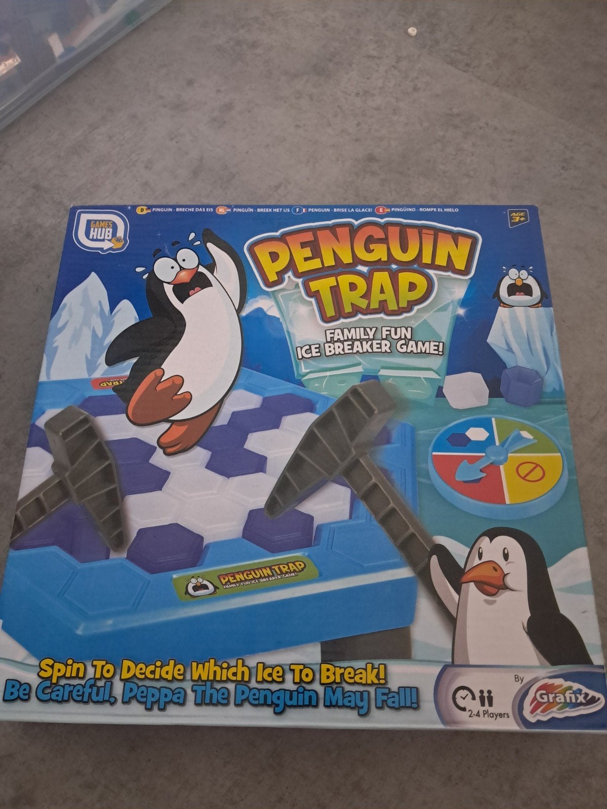 Penguin Trap: Leuk IJskoud Familiespel voor 2-4 Spelers, Een of twee spelers, Ophalen, Zo goed als nieuw