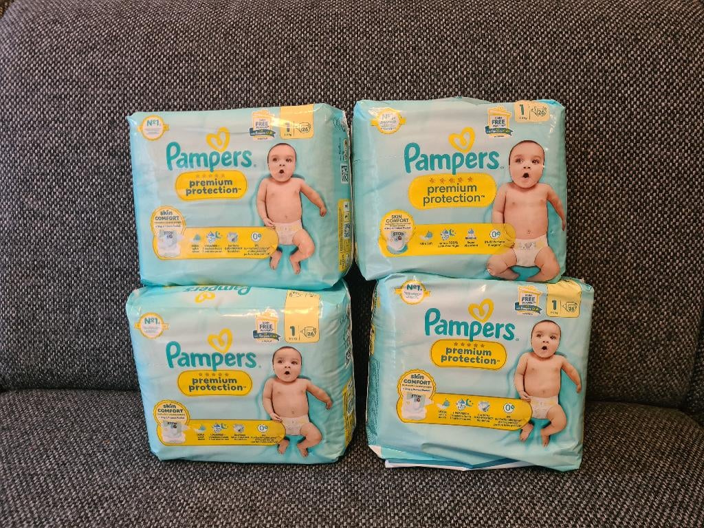 Pampers Premium Protection Maat 1 (4 pakken), Ophalen, Nieuw