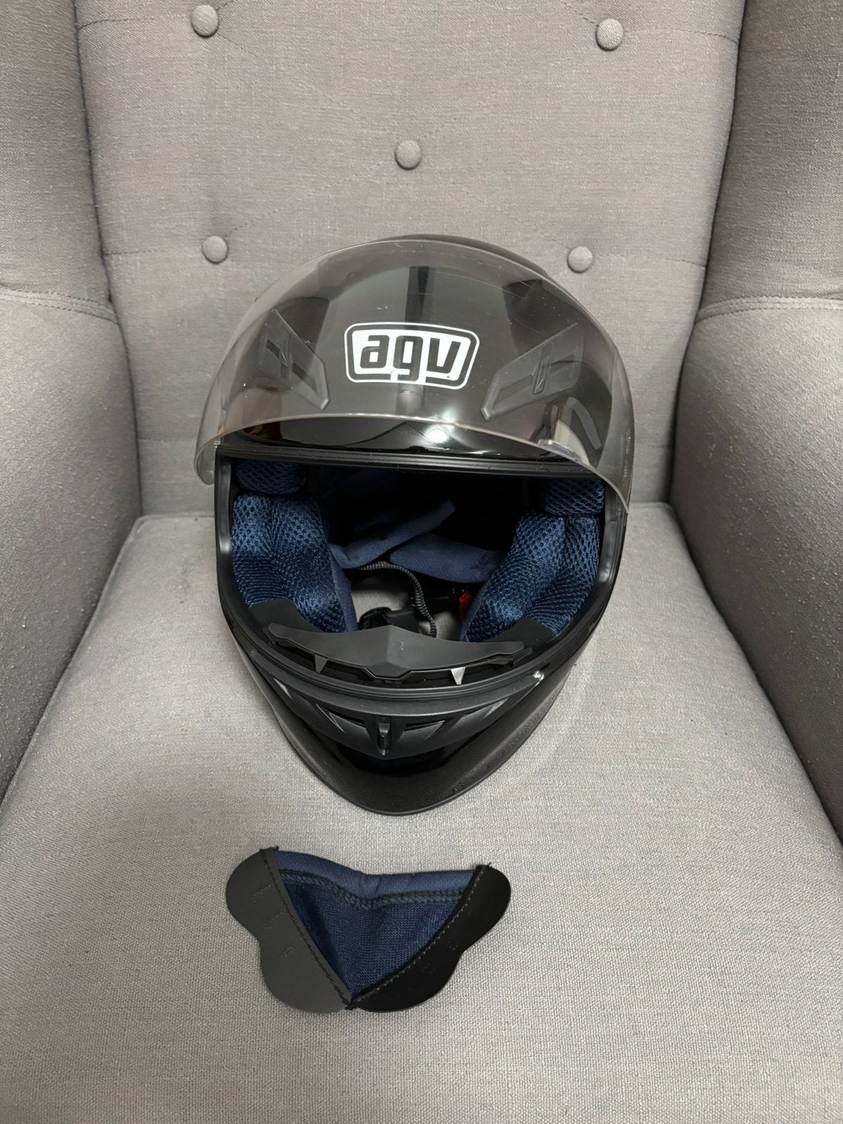 AGV motorhelm damesmaat XS, Motoren, Kleding | Motorhelmen, XS, Ophalen of Verzenden, Tweedehands, Integraalhelm