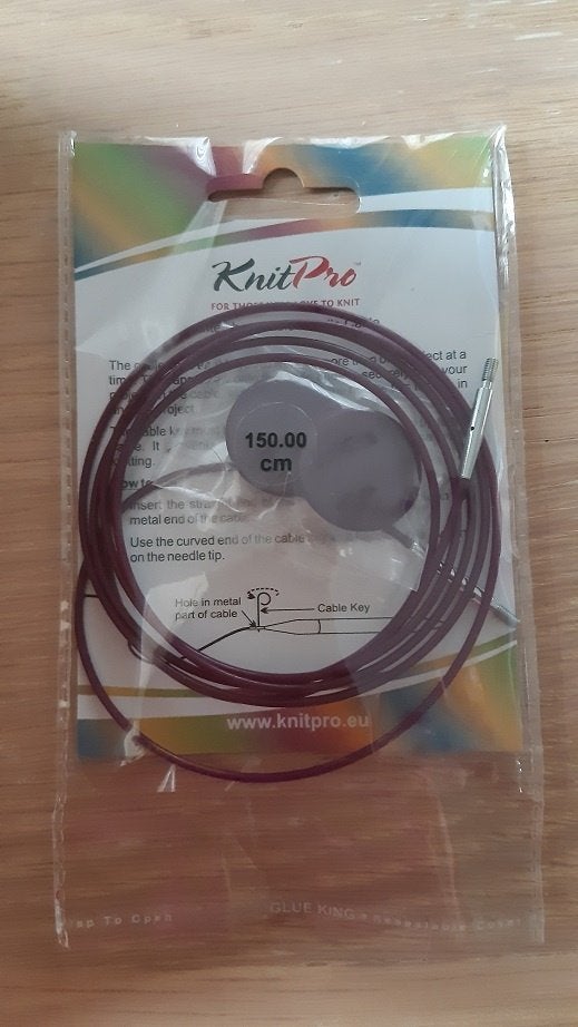 KnitPro verwisselbare rondbreinaaldkabel 150 cm, Ophalen of Verzenden, Nieuw, Breien, Naald