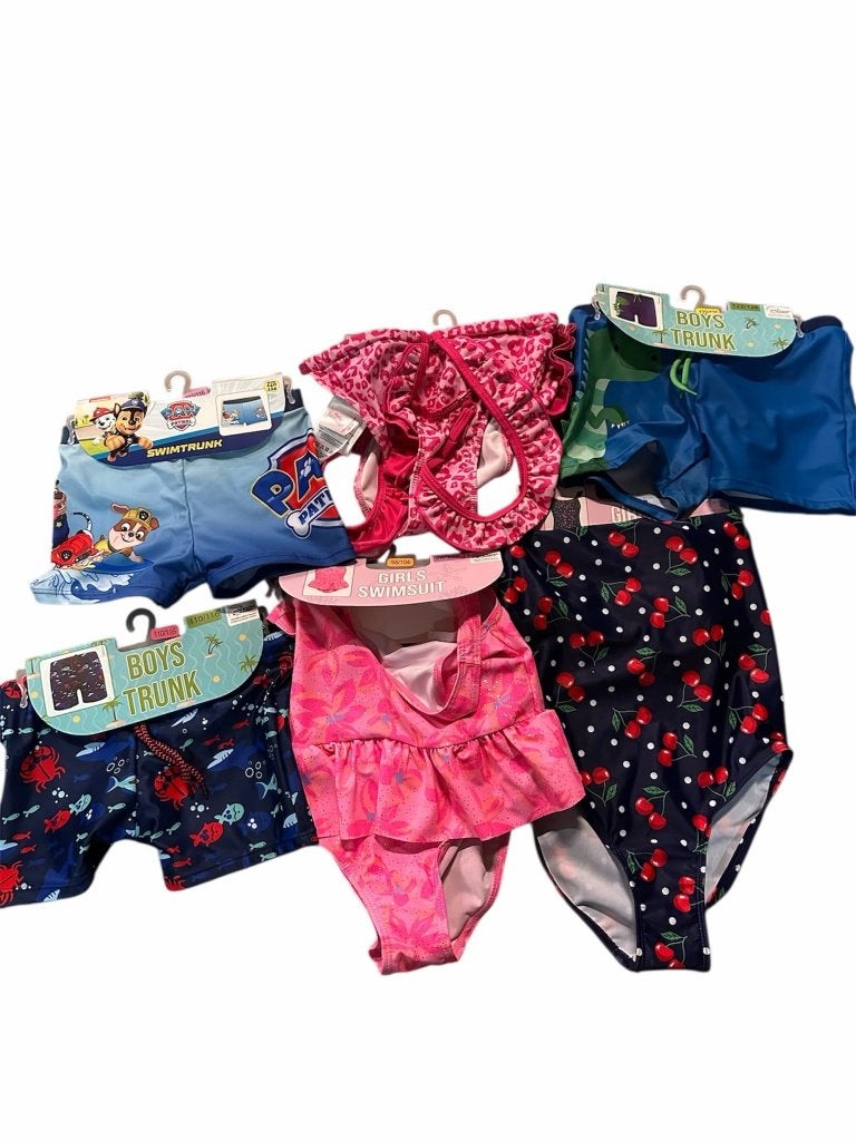 Partij 75 stuks nieuwe kinder zwemkleding jongens/meiden, Ophalen, Jongen of Meisje, One size, Nieuw