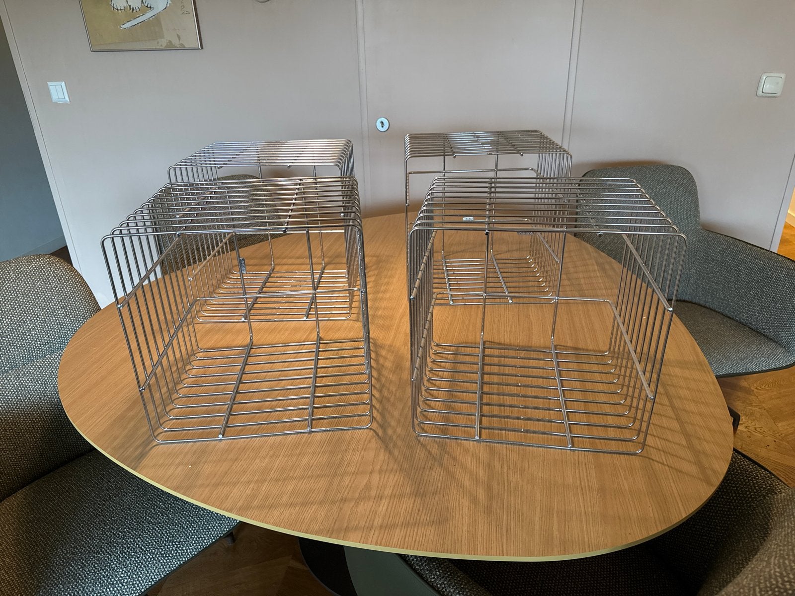 Zomo VS-Rack Cube vinylhouder chrome, Ophalen, Zo goed als nieuw