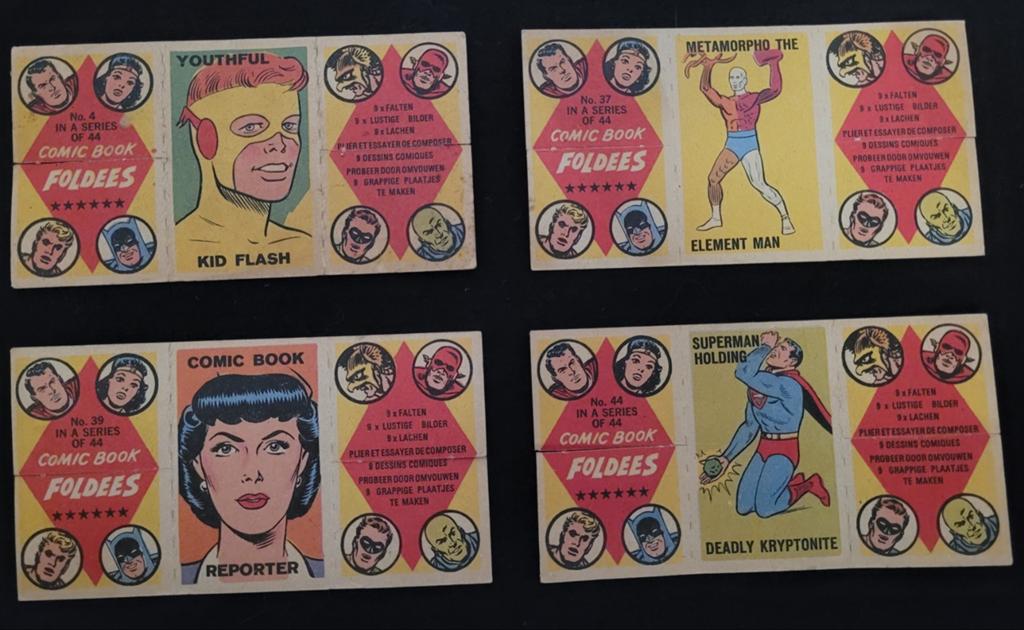 Batman 1966 Superman comic book foldees DC, Ophalen of Verzenden, Foto of Kaart