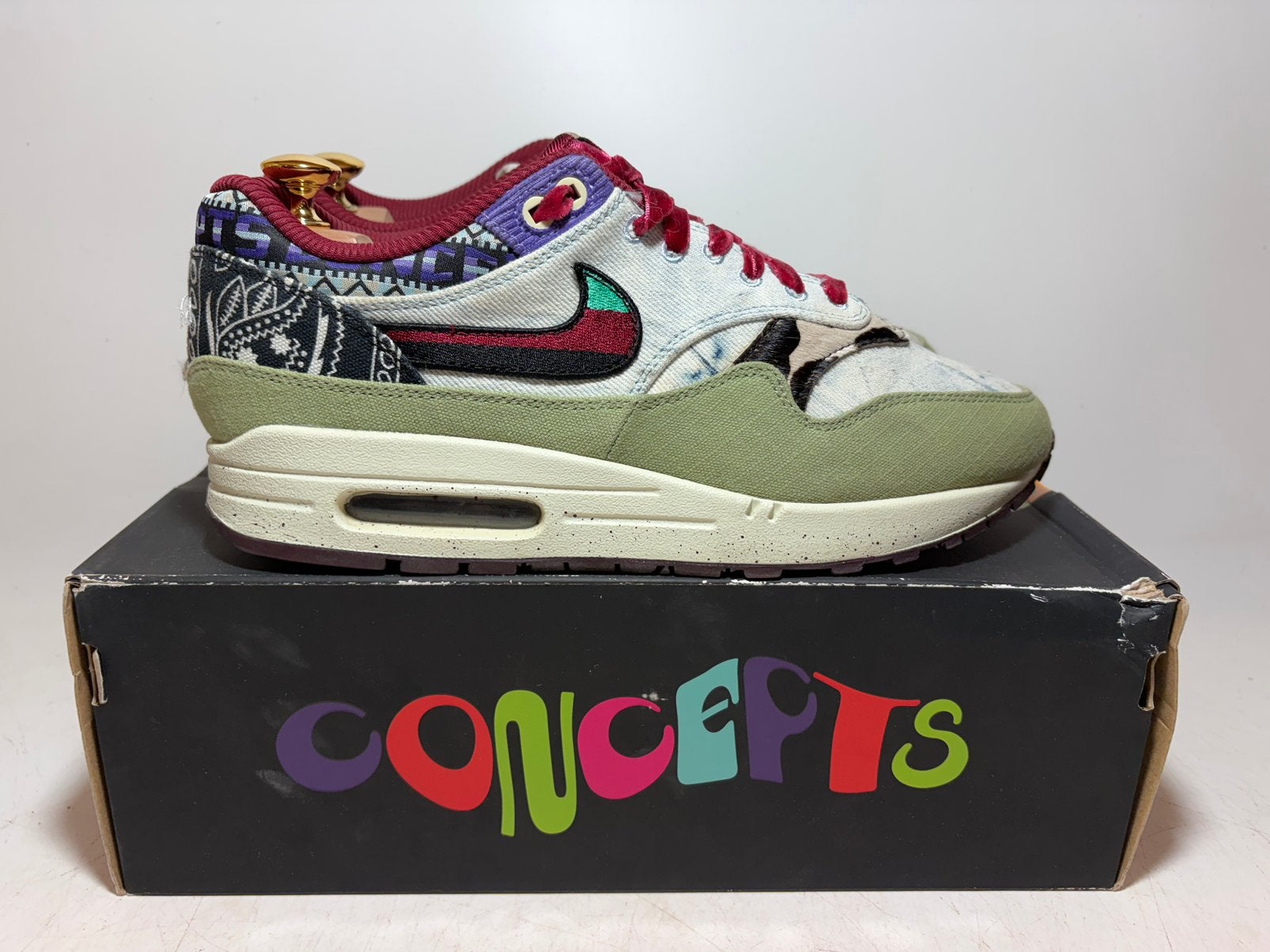 Nike Air Max 1 Concepts Mellow, Kleding | Heren, Schoenen, Ophalen of Verzenden, Zo goed als nieuw, Overige kleuren, Sneakers of Gympen
