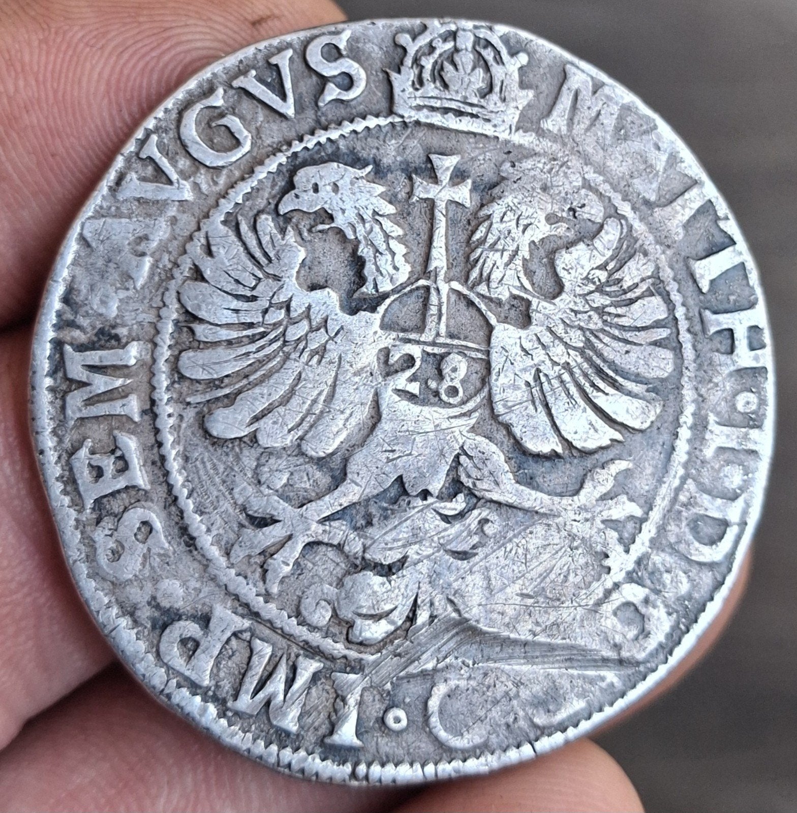 Bodemvondst - 28 stuivers - florijn - 1621 - Zwolle - RRR, Postzegels en Munten, Munten | Nederland, Vóór koninkrijk, Zilver, Losse munt