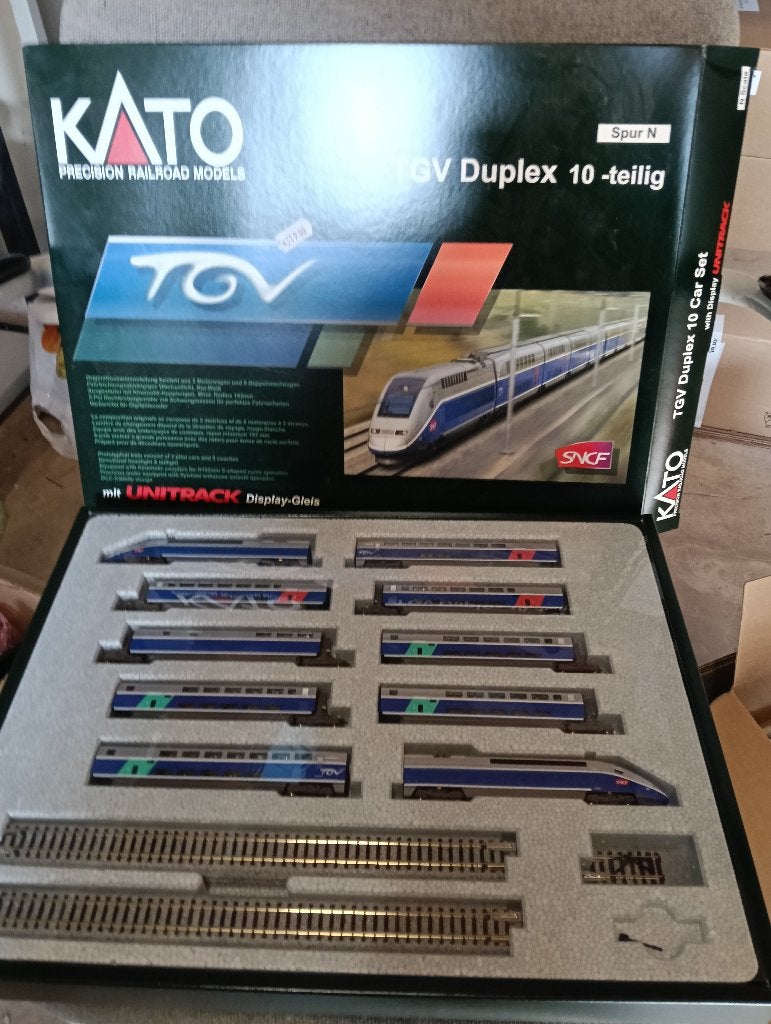 Kato 10-1529 TGV Duplex 10dlg. Treinset N-spoor, Overige merken, Treinset, Gelijkstroom, Ophalen of Verzenden