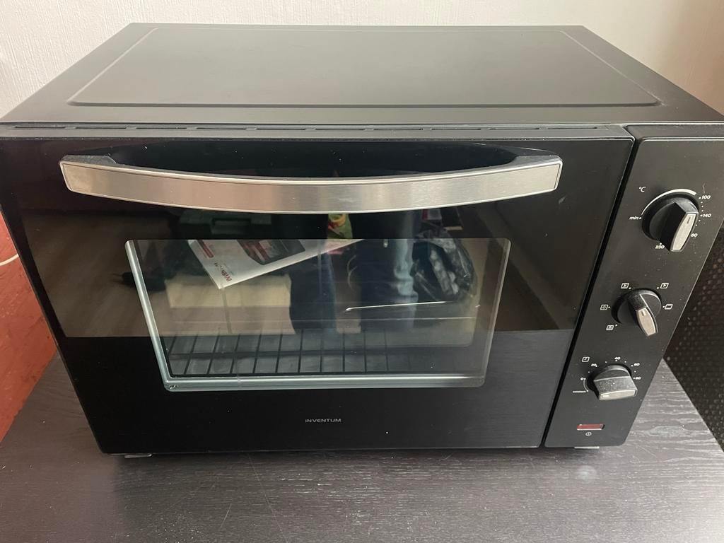 Inventum Vrijstaande Oven OV607B, Witgoed en Apparatuur, Ovens, Zo goed als nieuw, Vrijstaand, Oven, Inventum, Minder dan 45 cm