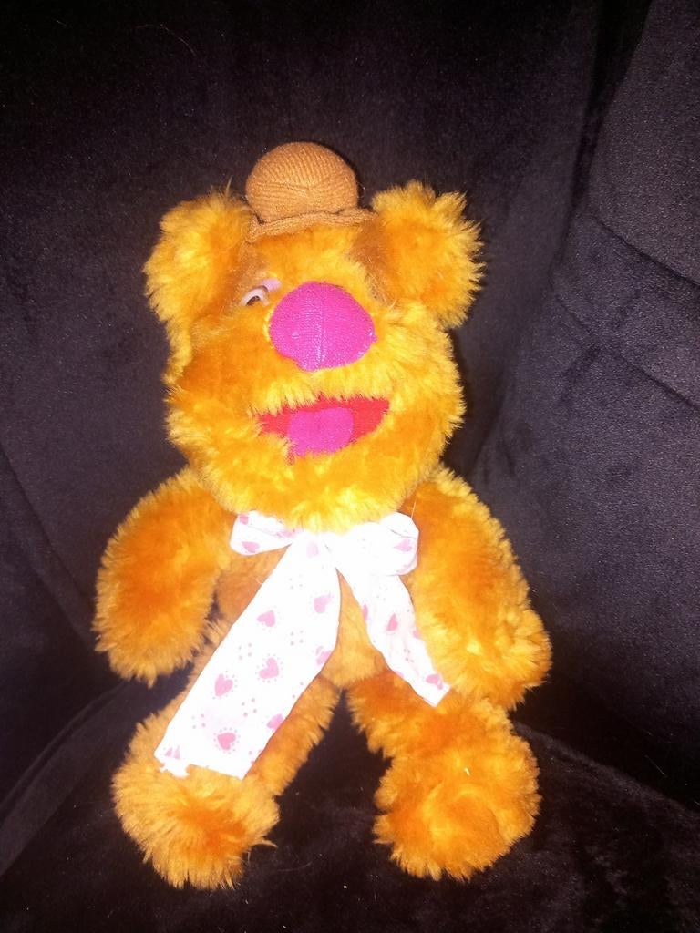 Fozzie Bear Muppet Show Knuffel 29cm, Beer, Onbekend, Ophalen of Verzenden, Zo goed als nieuw