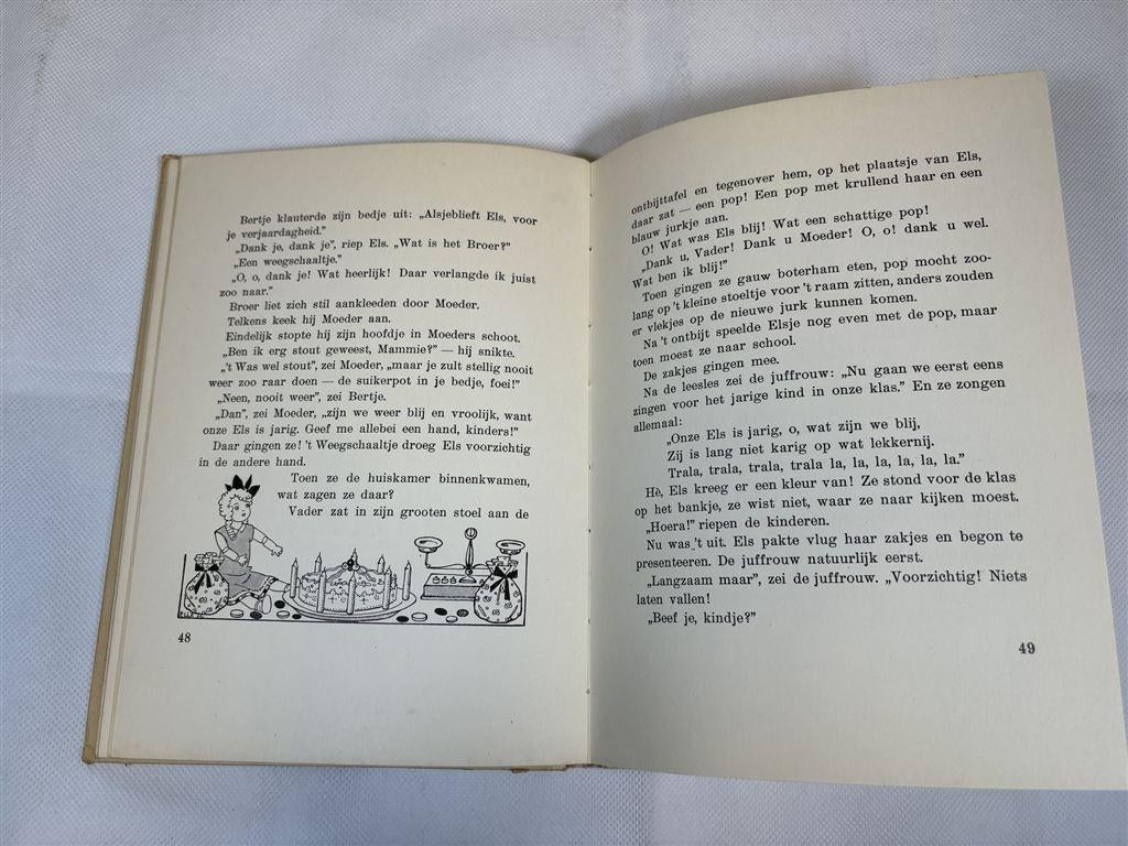 Hans en Elsje [1927] — Antiek, Ill. Ella Riemersma, Boeken, Prentenboeken en Plaatjesalbums, Ophalen of Verzenden, Gelezen