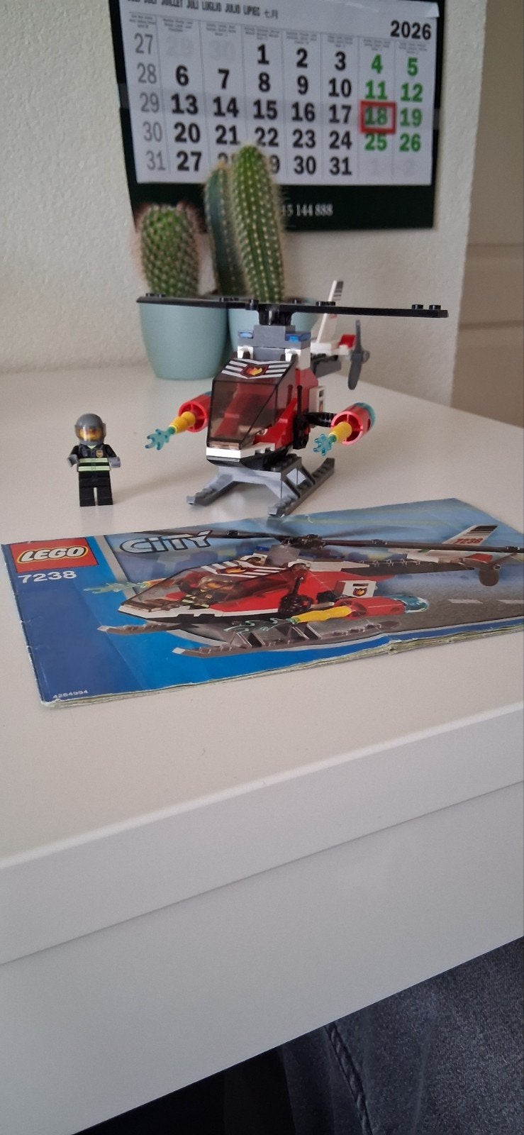 Lego brandweer helicopter 7238, Kinderen en Baby's, Verzenden, Lego, Inclusief instructies, Complete set