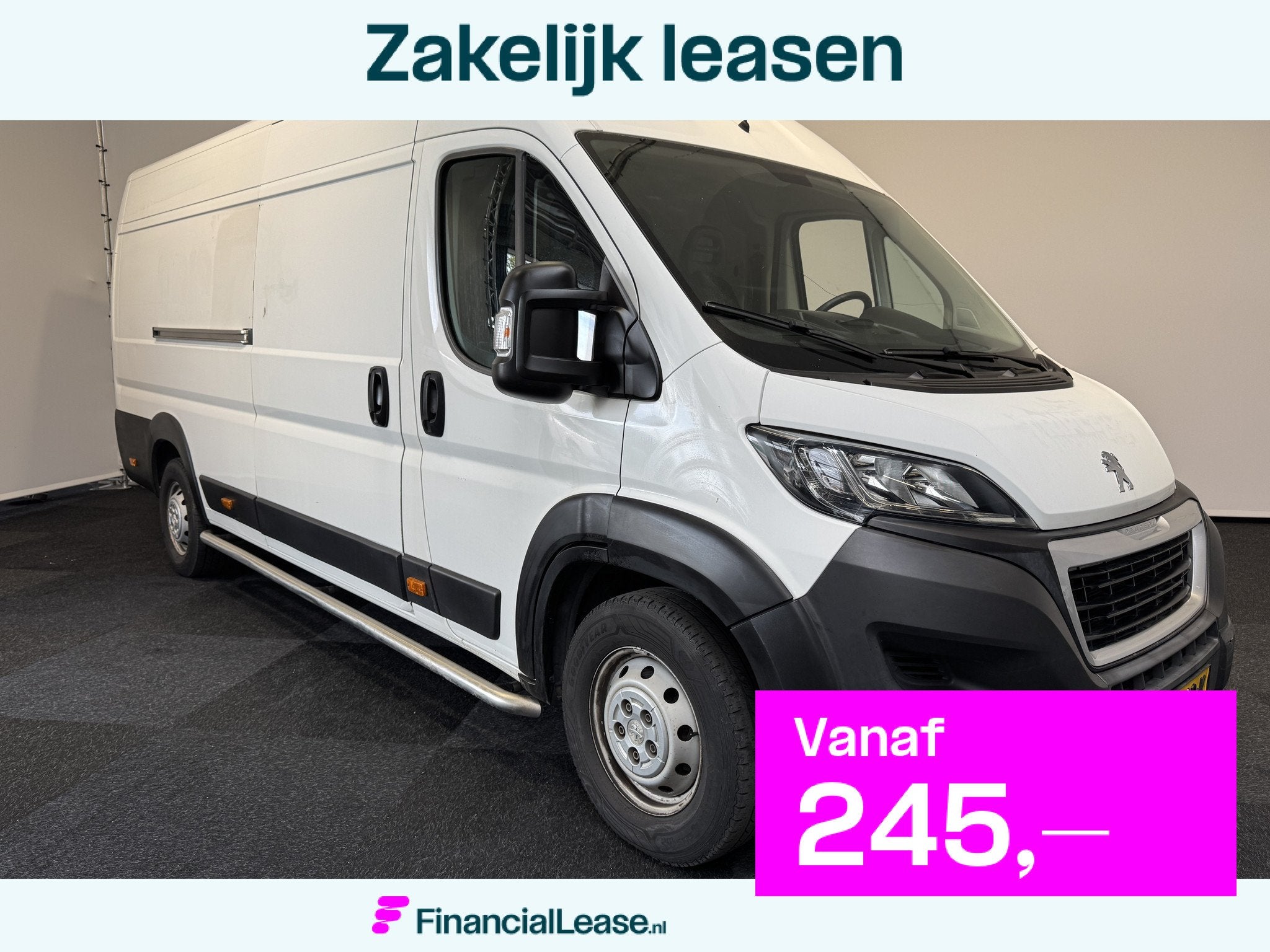 Peugeot Boxer 90000 km Boxer Maxi L4H2 435 BlueHDi 160 PK Eu, Gebruikt, Euro 6, 4 cilinders, Origineel Nederlands