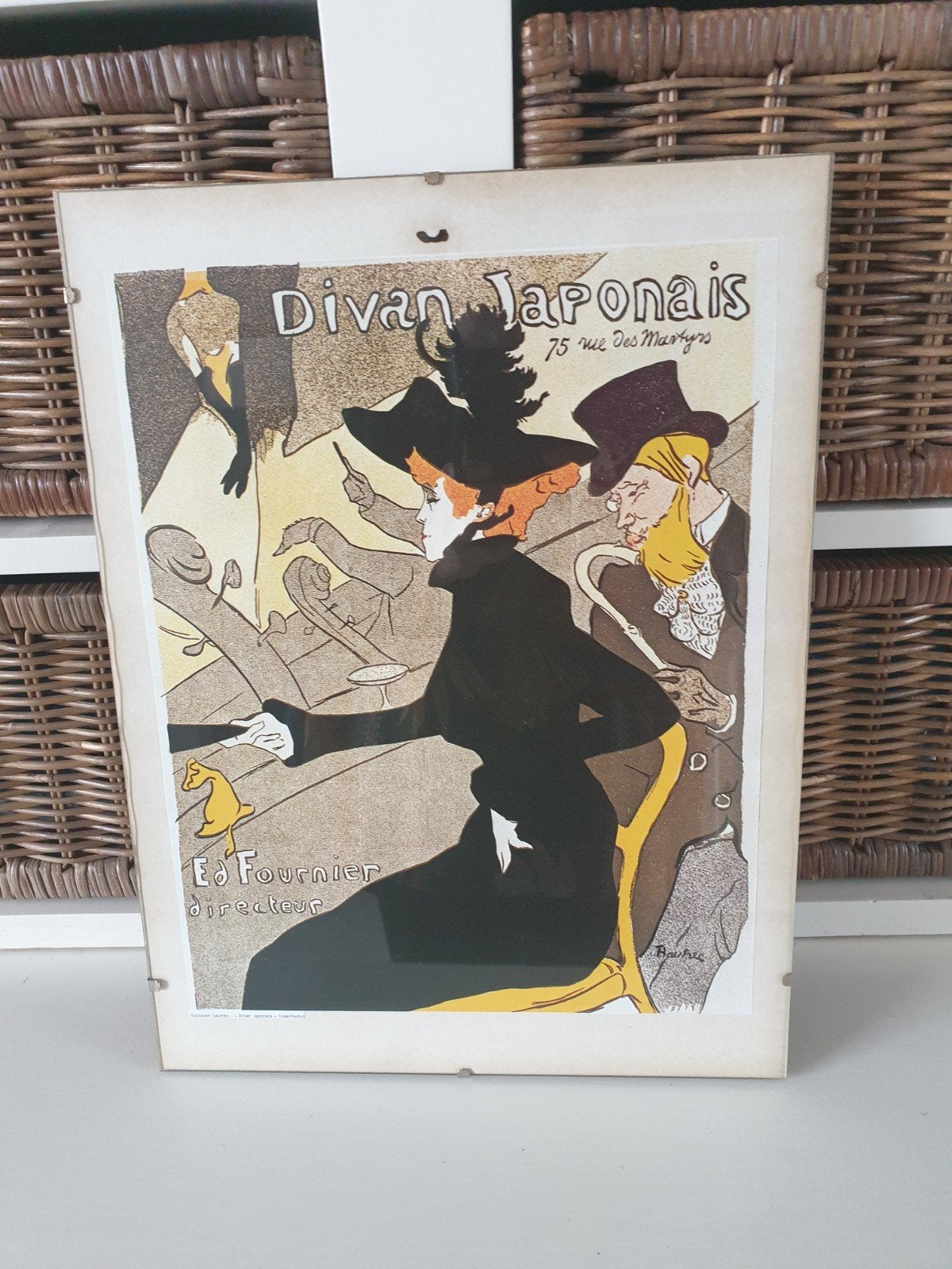 Divan Japonais, Ophalen of Verzenden, Gebruikt, Minder dan 50 cm, Schilderij