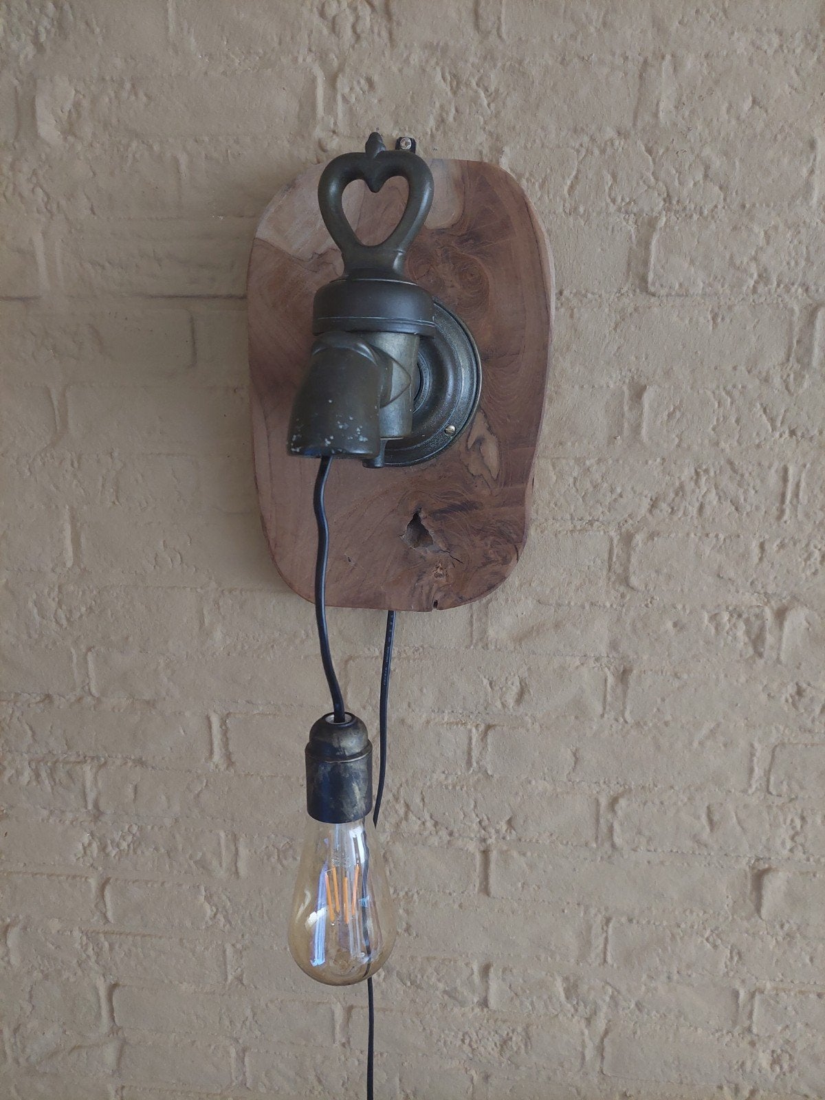 koper/ bronzen kraanlamp, Antiek en Kunst, Ophalen