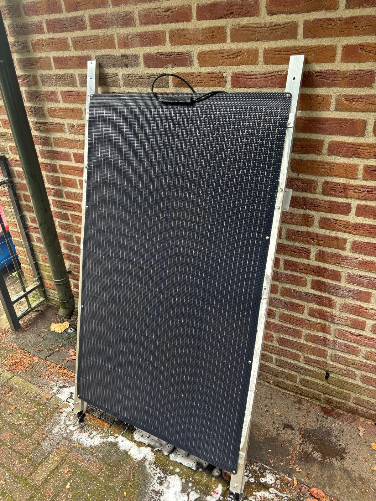 Zonnepaneel met frame lichtgewicht en montageklaar, Ophalen, Gebruikt