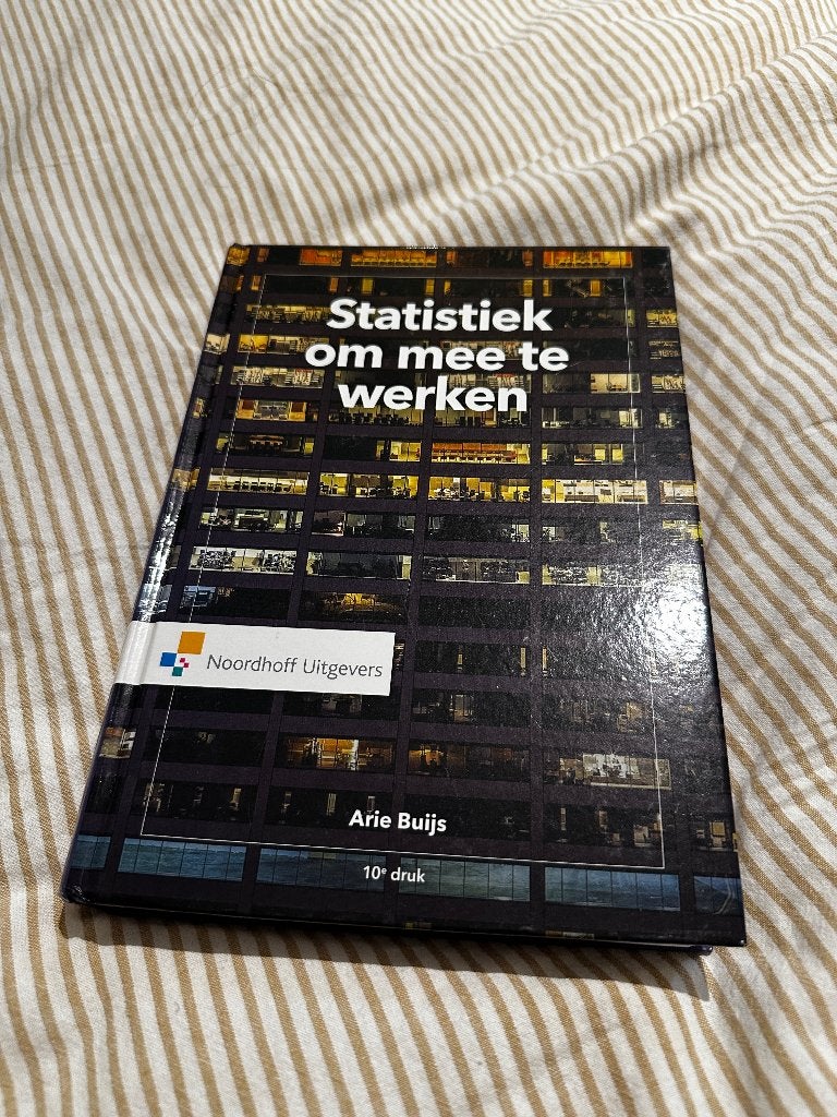 Statistiek om mee te werken, Ophalen of Verzenden, Beta, Nieuw, HBO