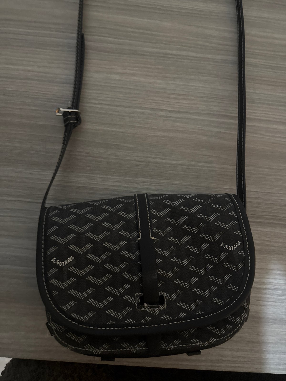 Goyard Schoudertasje Zwart, Ophalen of Verzenden, Zo goed als nieuw, Zwart, Schoudertasje