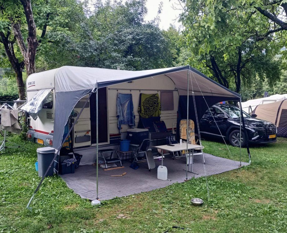 Obelink luifel panorama grey maat 8, Ophalen, Zo goed als nieuw