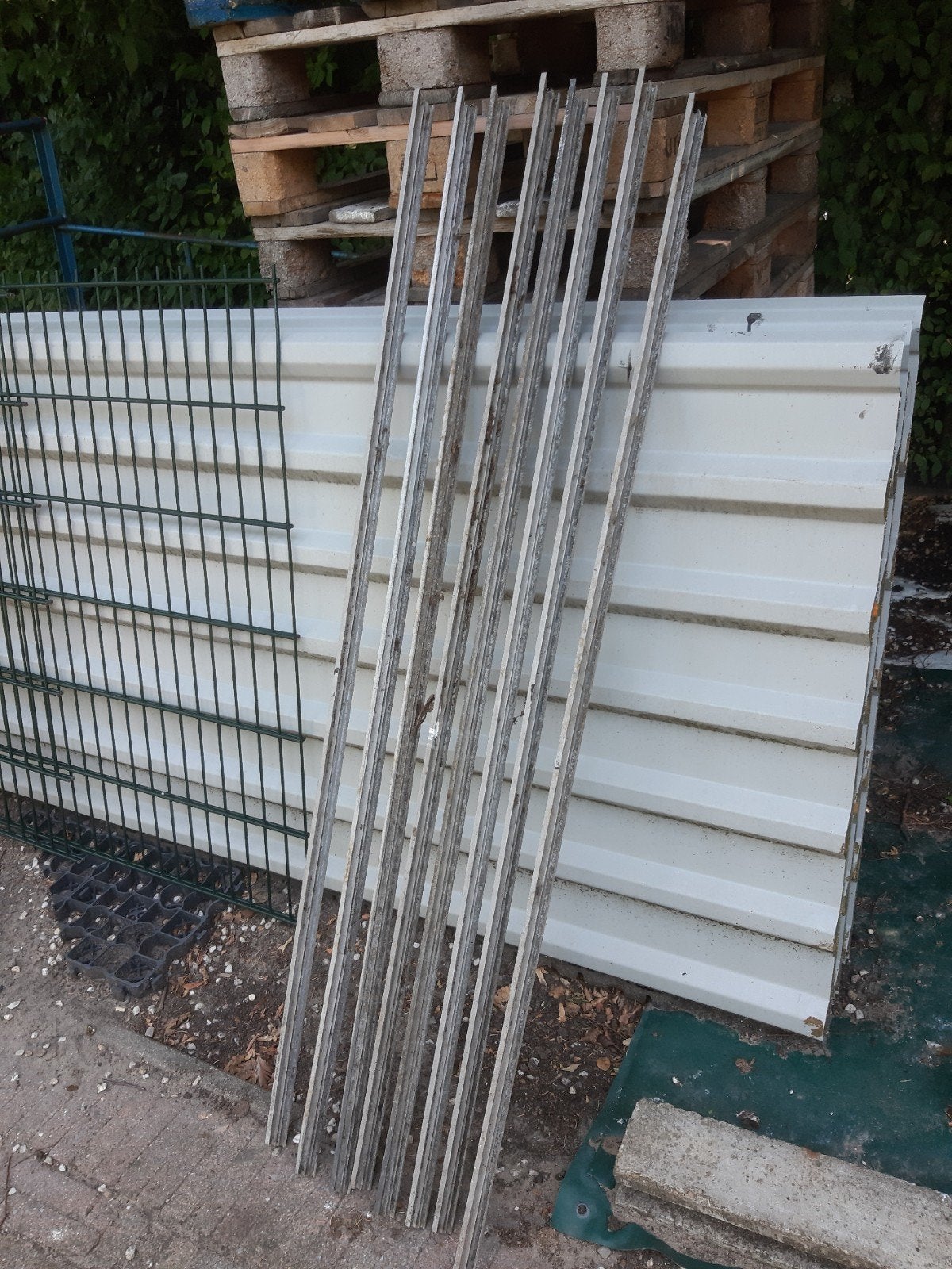 aluminium  Kasroede en nokprofiel  tuin kas onderdelen, Gebruikt, Ophalen of Verzenden, Plank, 50 mm of meer