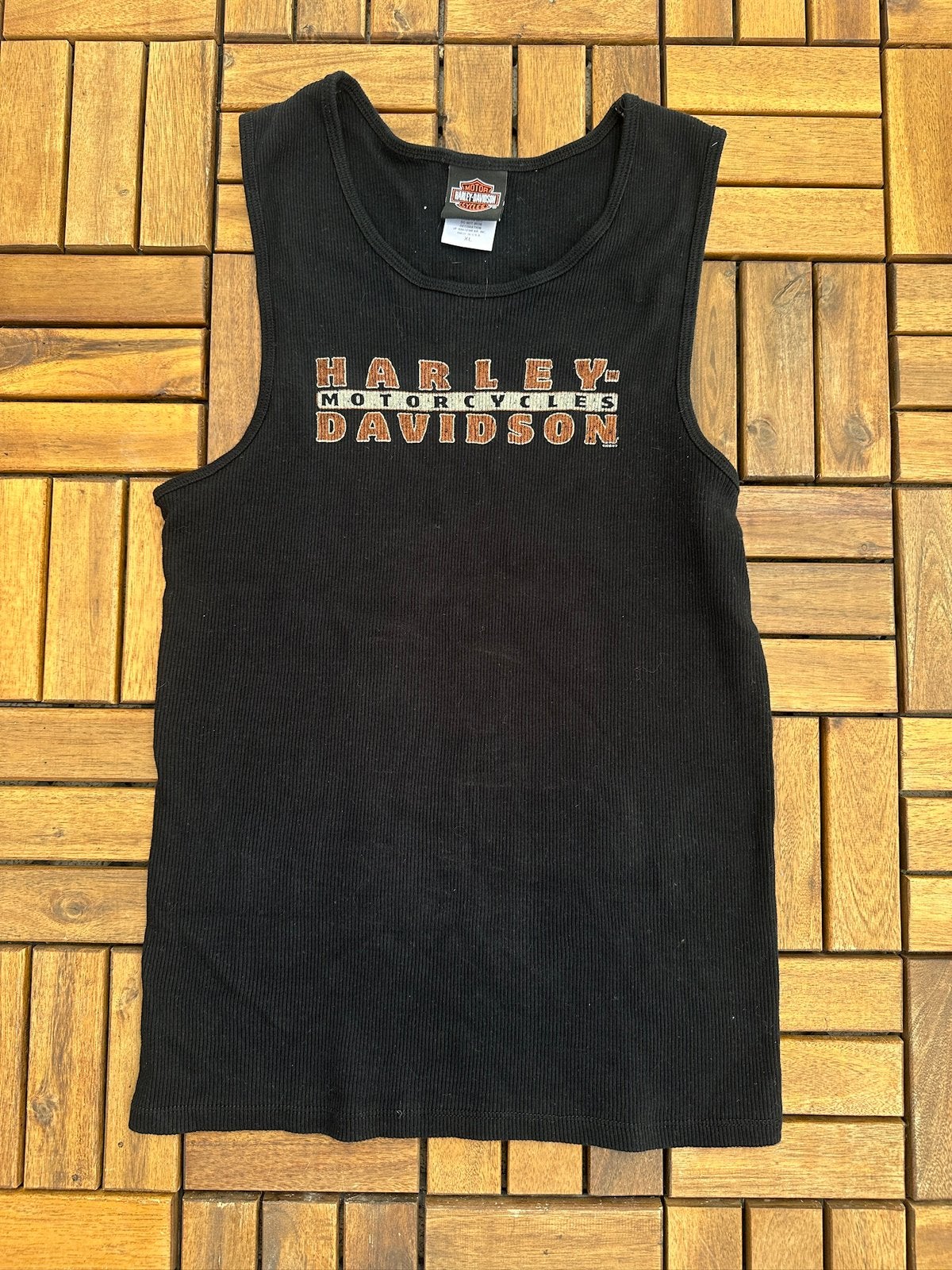Vintage Harley-Davidson Tanktop, Ophalen of Verzenden, Gedragen, Maat 56/58 (XL), Zwart