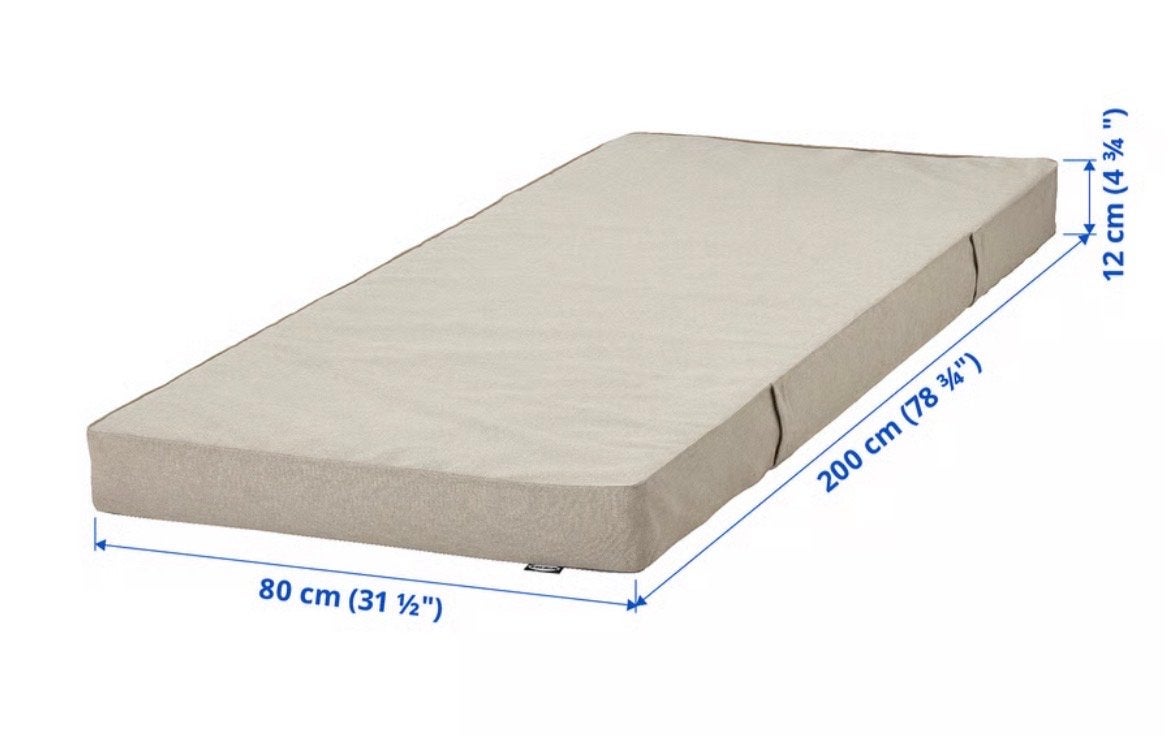 2x IKEA VANNEREID Pocketveringmatrassen 80x200 cm, Ophalen, Eenpersoons, Zo goed als nieuw, 80 cm
