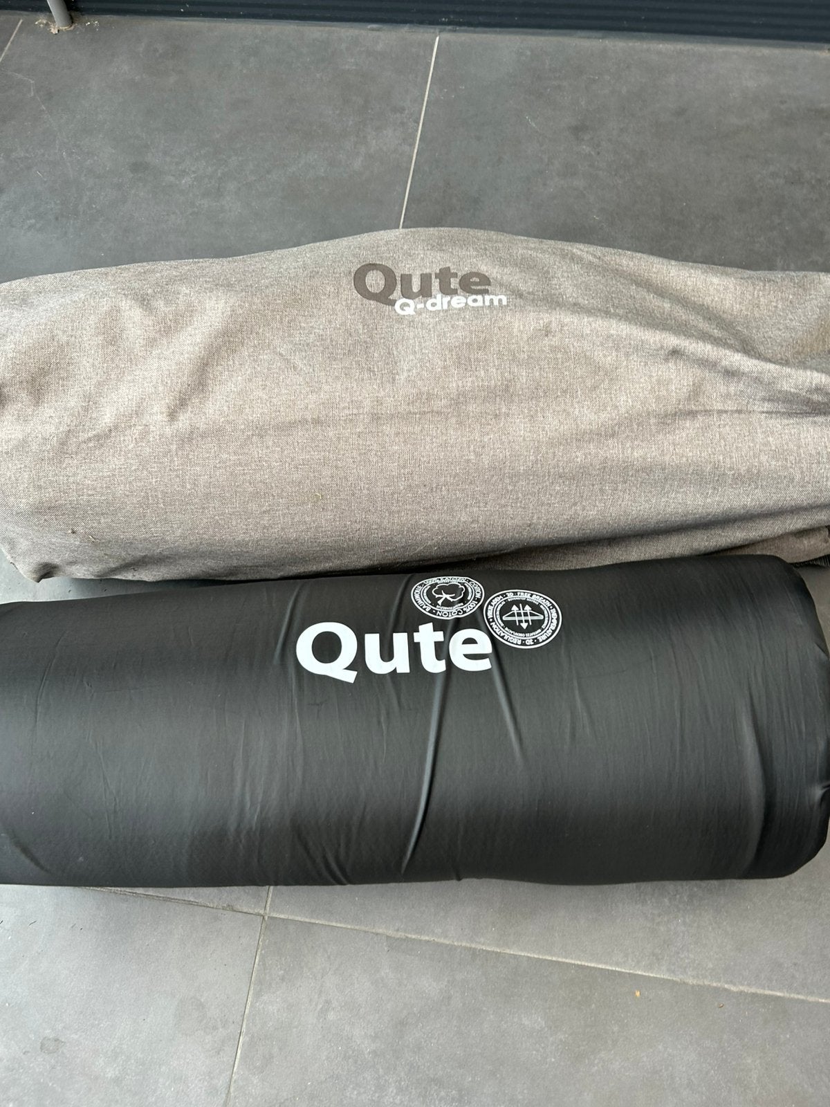 Camingbed qute grijs, Ophalen of Verzenden, Zo goed als nieuw