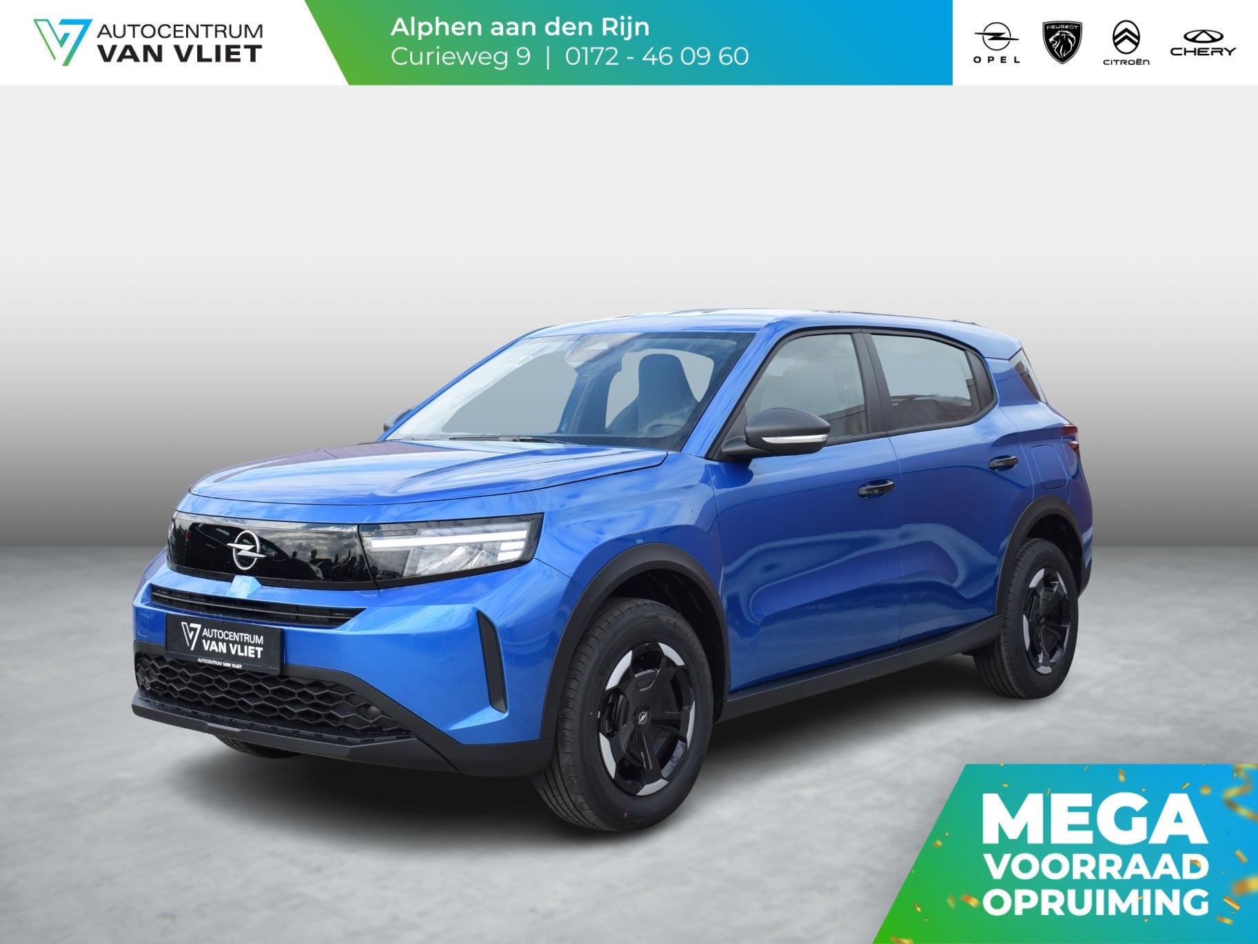 Opel Frontera Electric Edition 44 kWh CAMERA MET SENSOREN |, Auto's, Stof, Gebruikt, Blauw, 44 kWh