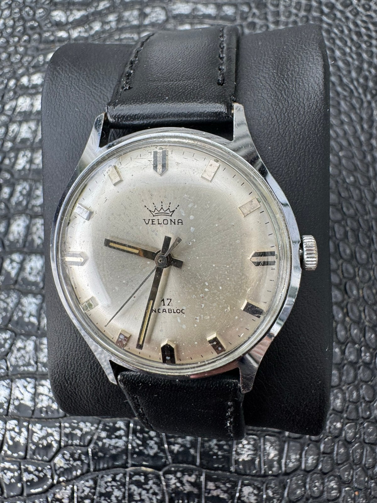 Vintage Velona 17 Rubis Incabloc Polshorloge, Overige merken, Staal, Polshorloge, 1960 of later