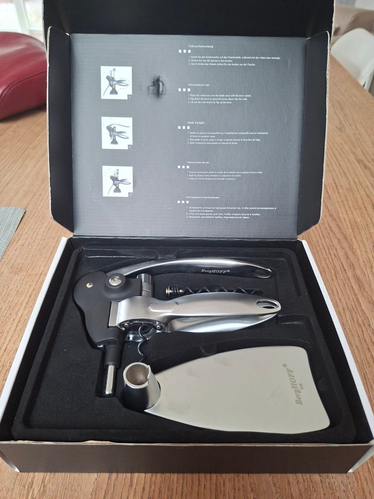 BergHOFF Wine opener/ Wijnopener Set - Nieuw in Doos, Huis en Inrichting, Overige typen, Ophalen of Verzenden, Metaal, Overige merken
