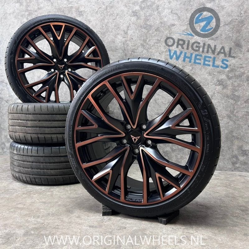 19 inch originele velgen + zomerbanden Cupra Leon 5FA601025R, Auto-onderdelen, Banden en Velgen, 19 inch, Gebruikt, -, -