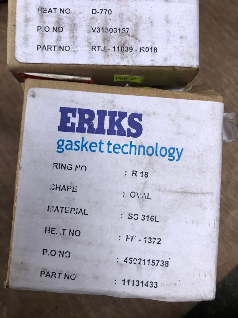 Eriks gasket metalen pakkingsring, Ophalen of Verzenden, Nieuw